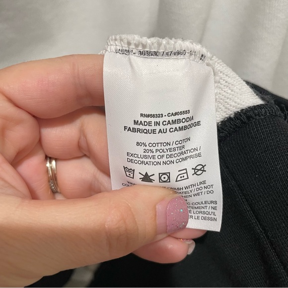 Nike Oversized Sportswear Sweatshirt Black and White Size Small - Picture 10 of 11